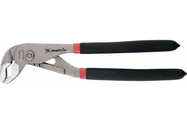 Клещи, 165 мм, переставные, обливные рукоятки// Matrix