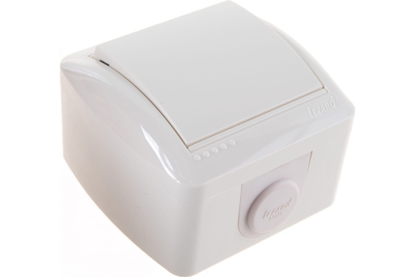 Выключатель Бежевый 1кл ОУ Nata Lezard