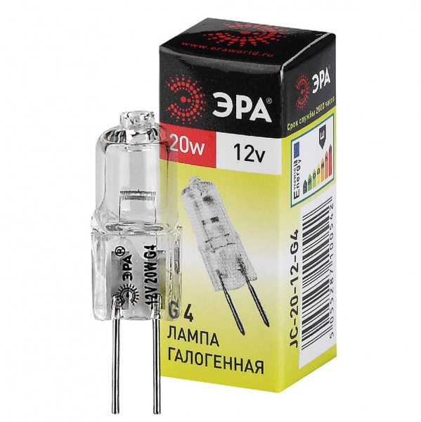Лампа галогенная капсульная JC 20W 12V G4