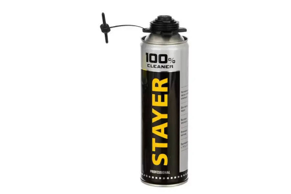 Очиститель монтажной пены STAYER 100% CLEANER 500мл