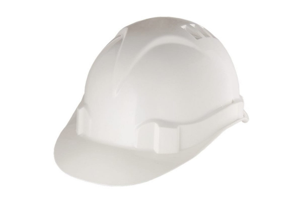 Каска защитная из ударопрочной пластмассыодель Европа (К-01), белая Россия// Сибртех