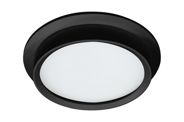 Светильник встраиваемый Feron GX70 IP44 черный круг 140х46 DL704 51106