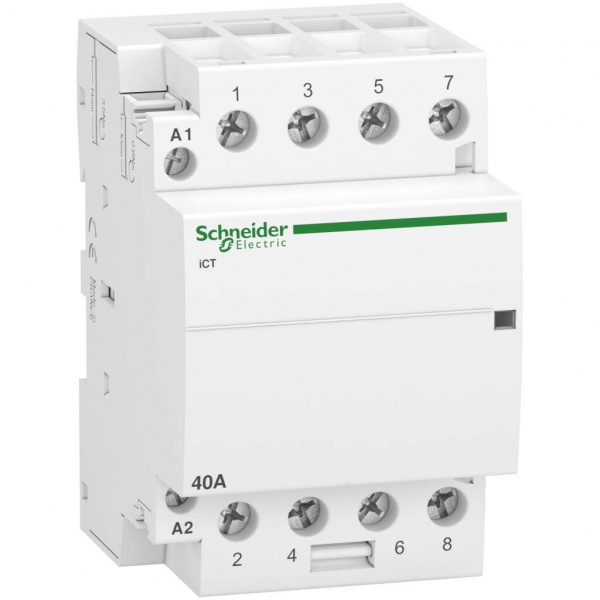 Контактор модульный Acti 9 iCT40A 4НО 220/240В АС SE