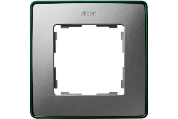 Рамка Алюминий/Зеленый металлик (Металлизированый) 1П Detail82