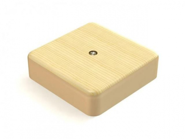 Коробка распределительная Greenel ОУ 100x100x29мм Сосна IP40