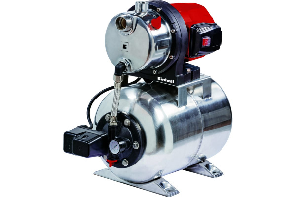 Станция насосная Einhell GC-WW 1250 NN, 1200Вт, 5000л/ч, 5бар, нержав. бак и корпус насоса, 20л.