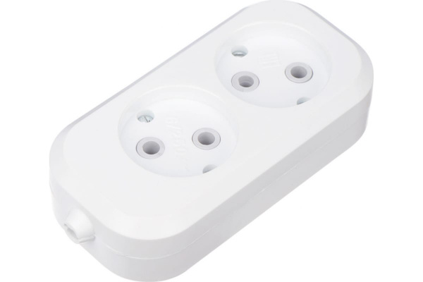 Колодка 2 гнезда без заземления Rexant