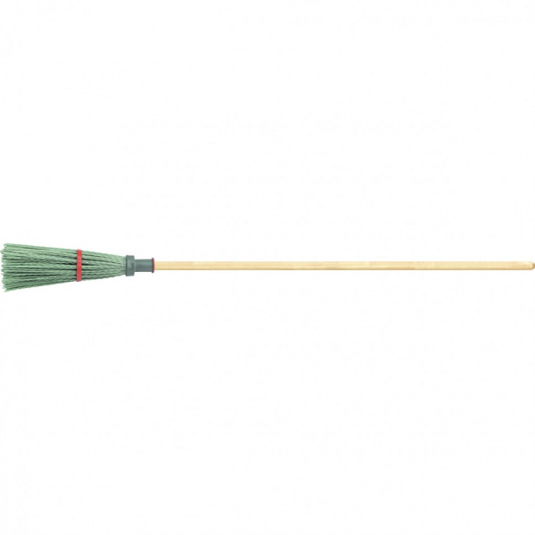 Метла полипропиленовая круглая с обводом черенок 140х310мм Сибртех