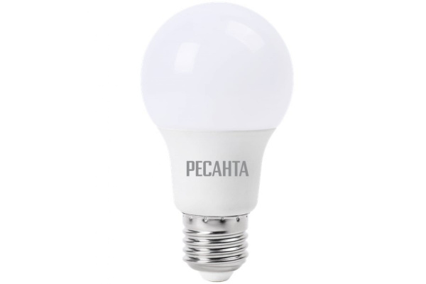 Лампа светодиодная Ресанта LL-R-A65-15W-230-3K-E27 (груша, 15Вт, тепл., Е27)