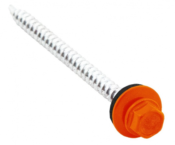 Саморез кровельный 4,8х70 RAL2004 мандарин РУФ