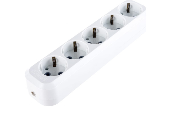 Розеточная колодка TDM 5гн 16А/250В/АБС белая с/з SQ1806-0035