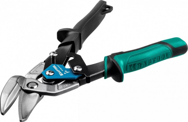 Правые усиленные ножницы по металлу KRAFTOOL Alligator 250 мм 