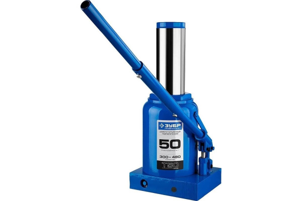 Домкрат гидравлический ЗУБР 50 тн. бутылочный