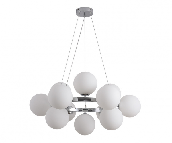 Подвесная люстра Kink Light Сида хром d73 h120 E14 12х10W