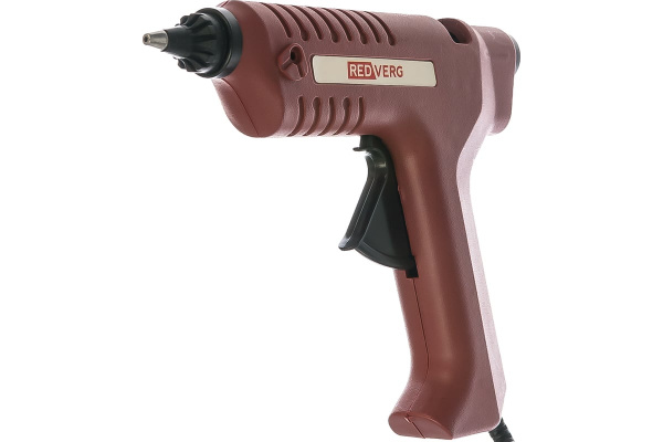 Пистолет клеевой RedVerg RD-GG80 (80Вт, 140-170град, 3-5мин, 14-16г/мин, стержень 11мм) 0.4кг