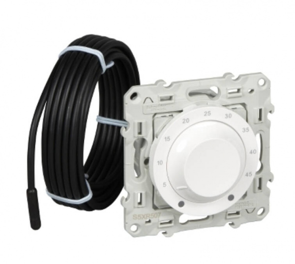 Розетка Белый 1П Терморегулятор СУ Odace SE