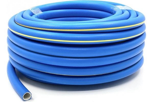 Шланг резиновый армированный 19х25-1.0 - ВГ., 25 м (синий с жёлтой полоской) ТЭП Вихрь							