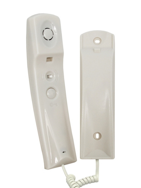 Трубка переговорная с регулировкой громкости вызова, белая, для домофонов серии 300,400,SM,N,M УКП-7