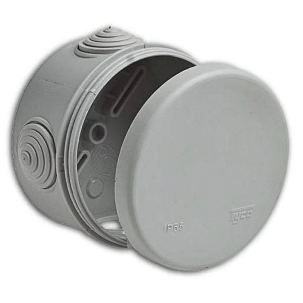 Коробка распределительная Ruvinil 80х50, IP55 4 ввода СЕРЫЙ  67025