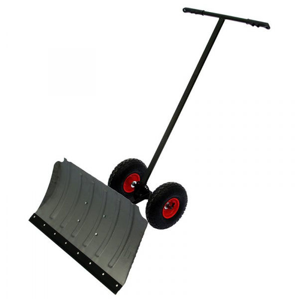 Движок скрепер снегоуборочный на больших колёсах оцинкованный  Вектор