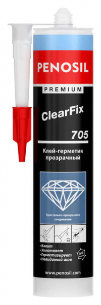 Многофункциональный прозрачный клей-герметик Penosil Premium ClearFix 705, 290мл