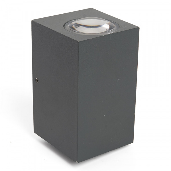 Светильник уличный светодиодный Feron на стену, 2x5W(800lm) 4000K 4К, IP54, серый, 55x55x100 DH055