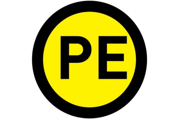 Наклейка "PE" d.20 EKF