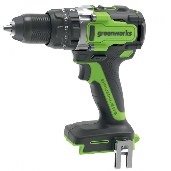 Дрель-шуруповерт аккумуляторная Greenworks GD24DD140,  24V, 140 Нм, бесщеточная, без АКБ