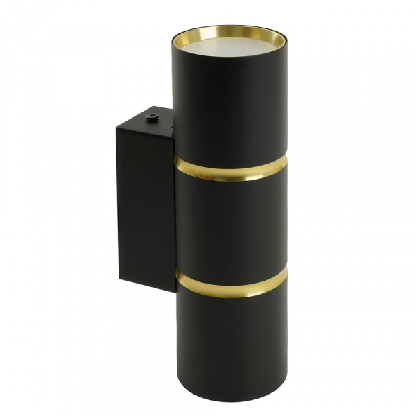 Светильник накладной Feron 2хMR16/GU10 вверх/вниз, черный/золото 72x72x180 ML1860