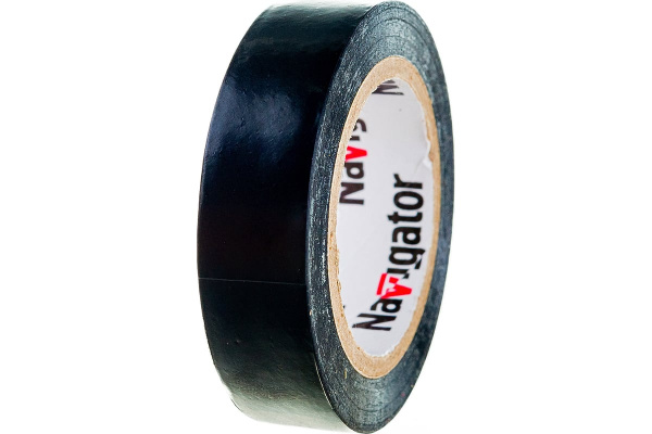 Изолента черная 0,13х15мм 10м Navigator (71229)