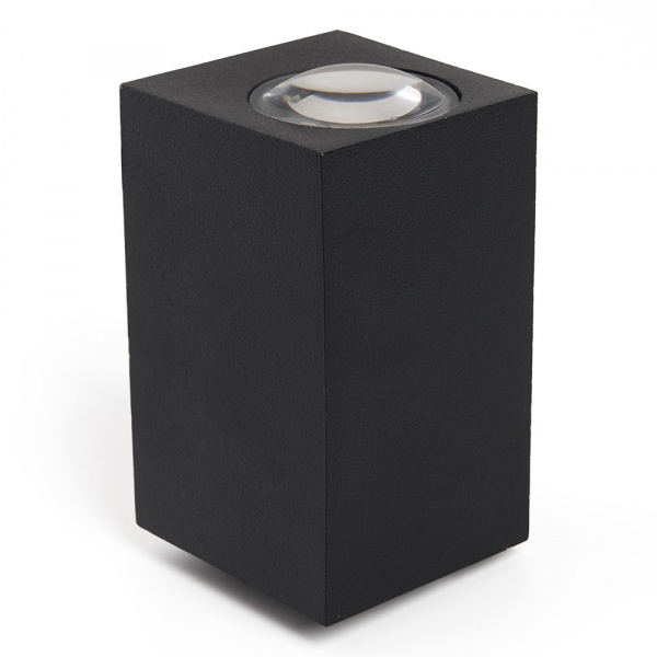 Светильник уличный светодиодный Feron на стену 2x5W(800lm)4000K 4К IP54 черный 55x55x100 DH055 48486