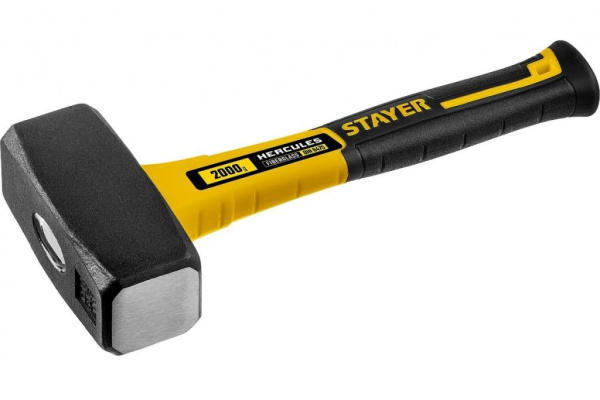 Кувалда STAYER Hercules 2кг с фиберглассовой рукояткой
