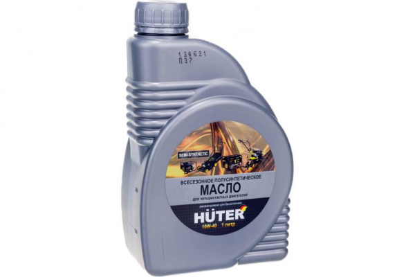 Масло моторное полусинтетическое 4Т 10W-40 1л Huter