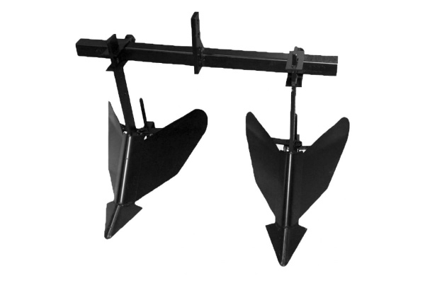 Окучник-плуг со сцепкой 2-х рядн. (глуб 30см,захв 700-1050мм) к м/б Каскад, Нева, Carver, 12кг (29.0