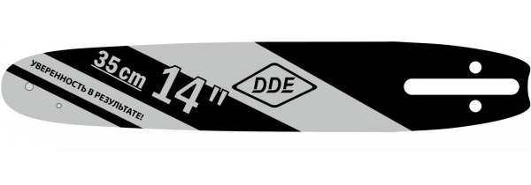 Шина пилы цепной сварная DDE 14"/ 35 см 3/8"-1,3-52 зв (для цепи 91P/VS/VXL)(140SDEA041)
