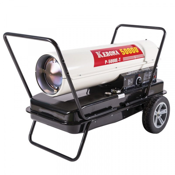 Пушка тепловая дизельная Kerona P-5000E-T 41,0кВт, 935м/куб (керосин/диз.топливо)