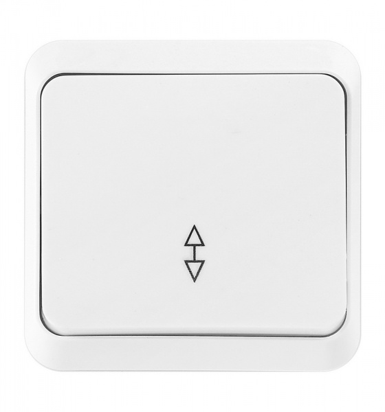 Выключатель 1кл проходной о/п белый "Юпитер" Smartbuy