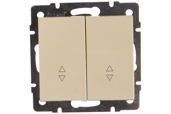 Переключатель Крем 2кл СУ Rain Lezard