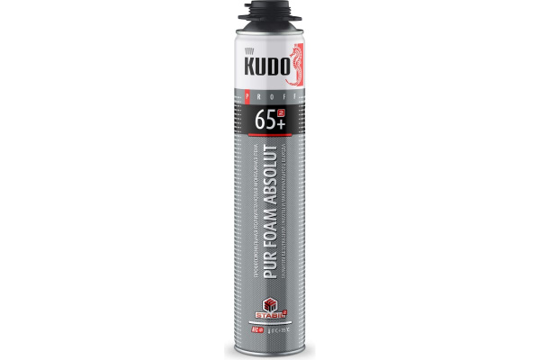 Полиуретановая монтажная пена KUDO PROFF 65+ ЛЕТО (12 шт)