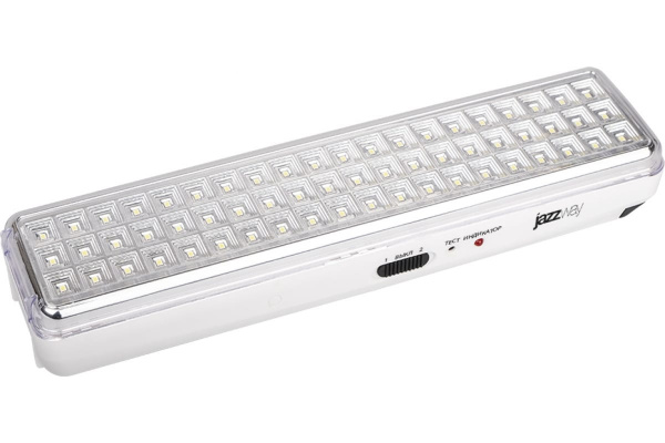 Светильник аварийный аккумуляторный Accu9-L60 LED 326х80х55 белый JazzWay (5024540)