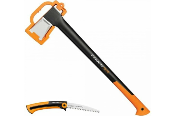 Топор-колун X25 Axe + Пила Xtract Saw SW73 Fiskars