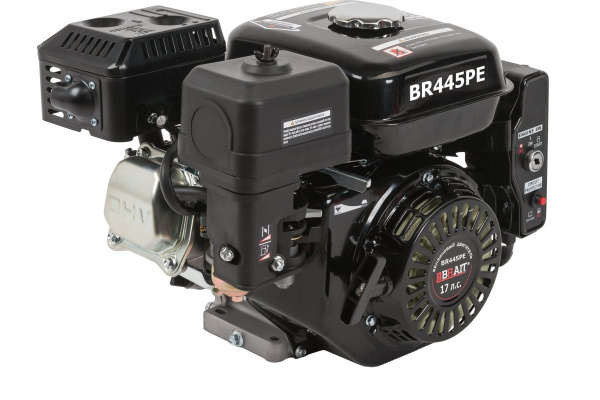 Двигатель BRAIT 17л.с. BR445PE (192FD, эл. стартер, вых.вал S-type, D=25 мм длинна вала 71мм); 35кг