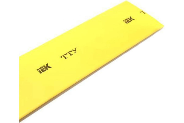Трубка термоусаживаемая ТТУ 10/5 желтая (1м) IEK UDRS-D10-1-K05