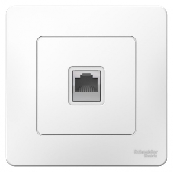 Розетка Белый 1П RJ45 СУ Blanca SE