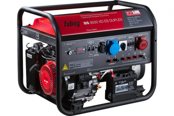 Электростанция Fubag бенз. BS 8500XDESDUPLEX(380В/1х16А,220В/2х16А,8/10кВт,пик16кВА,16л/с,эл.ст)89кг