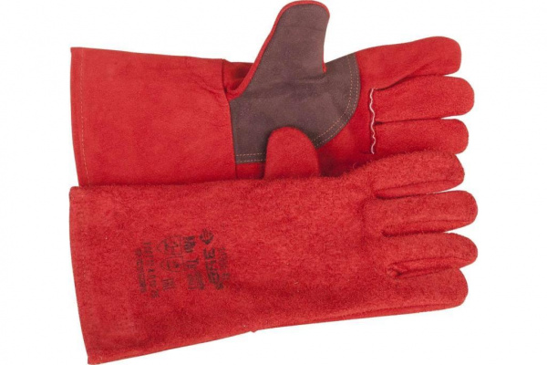 Краги термостойкие для сварки и тяжелых механических работ, спилковые ЗУБР "Мастер"