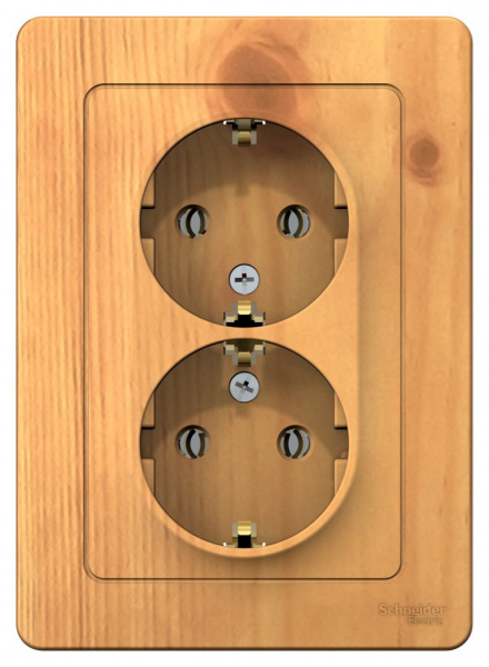 Розетка Ясень 2П с/з 16А СУ Blanca SE