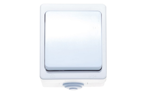 Выключатель 1ОП UNIVersal АЛЛЕГРО-А3460 Бел. п/г.пласт основ/эн