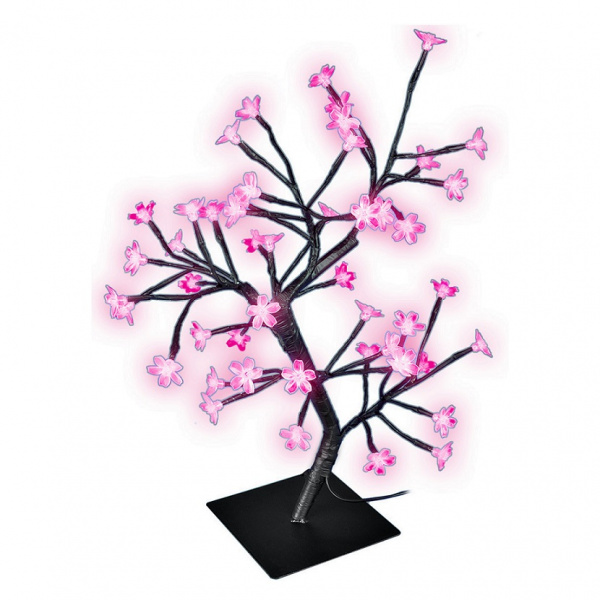 Светодиодное дерево Сакура LED Tree Light 48 диодов розовый