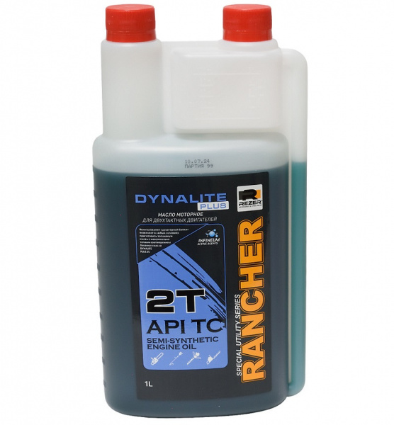 Присадка Rancher DYNALITE PLUS 2-т. олусинтетическое минеральное с дозатором, API TC 0,946 л. REZOIL